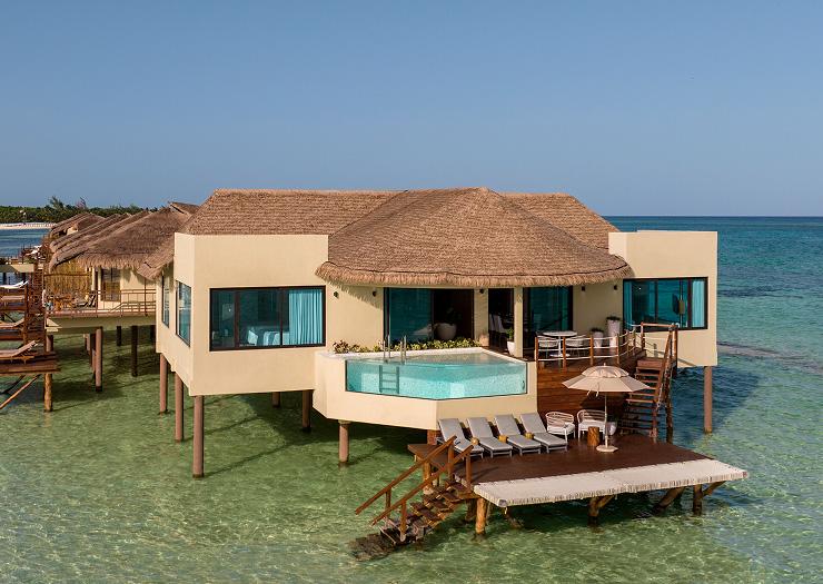 Two Bedroom Presidential Overwater Bungalow Hotel Palafitos Overwater Bungalows Playa del Carmen Two Bedroom Presidential Overwater Bungalow Hotel Palafitos Overwater Bungalows Playa del Carmen