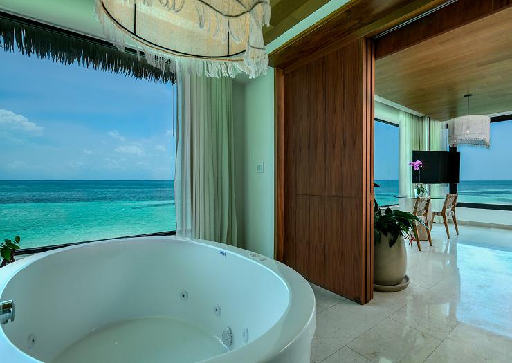 Two Bedroom Presidential Overwater Bungalow Hotel Palafitos Overwater Bungalows Playa del Carmen Two Bedroom Presidential Overwater Bungalow Hotel Palafitos Overwater Bungalows Playa del Carmen