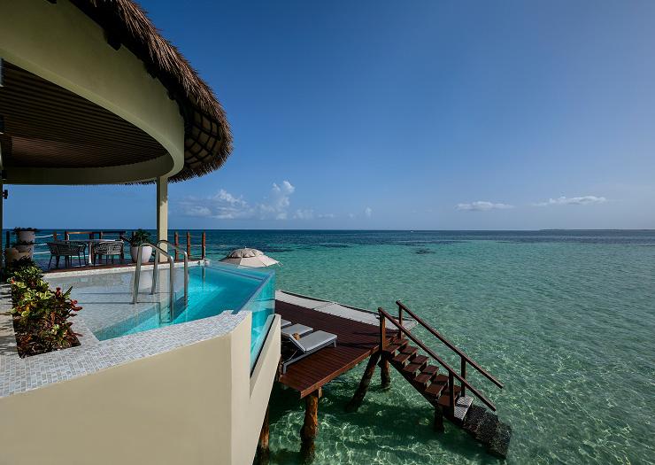 Two Bedroom Presidential Overwater Bungalow Hotel Palafitos Overwater Bungalows Playa del Carmen Two Bedroom Presidential Overwater Bungalow Hotel Palafitos Overwater Bungalows Playa del Carmen